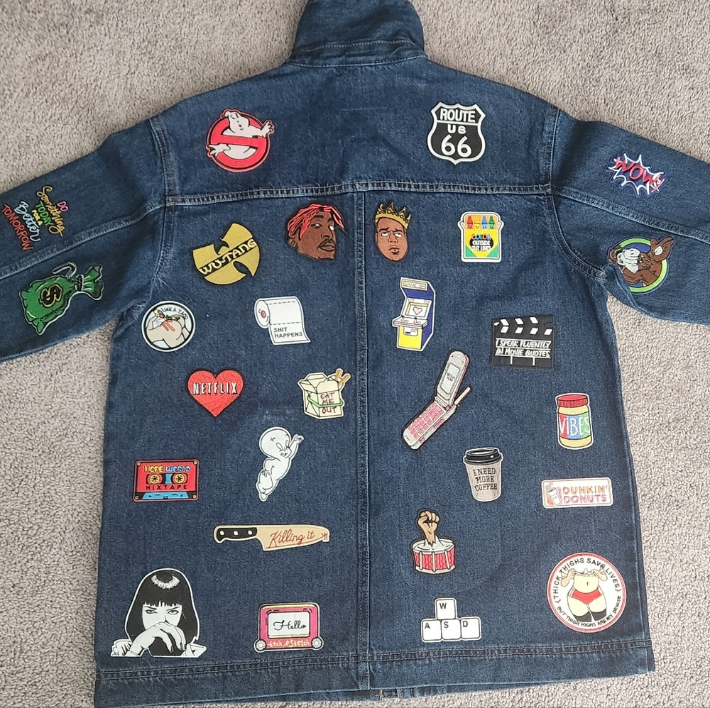 Custom Jean Patchwork Jacket - image 2